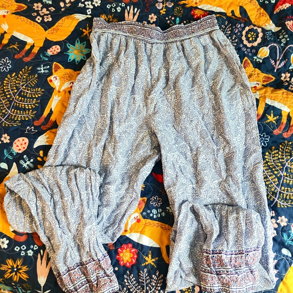 Victoria's Secret Blue Paisley Pants